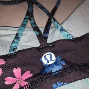 EUC Floral Multi-Color Sports Bra